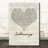 Citizen Cope Sideways Script Heart Decorative Wall Art Gift Song Lyric Print