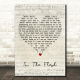 Blondie In The Flesh Script Heart Decorative Wall Art Gift Song Lyric Print