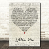 Little Mix Little Me Script Heart Decorative Wall Art Gift Song Lyric Print