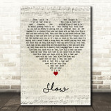 Kylie Minogue Slow Script Heart Decorative Wall Art Gift Song Lyric Print