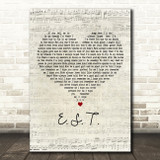 White Lies E.S.T. Script Heart Decorative Wall Art Gift Song Lyric Print