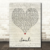Lee Brice Soul Script Heart Decorative Wall Art Gift Song Lyric Print