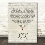 Slipknot XIX Script Heart Decorative Wall Art Gift Song Lyric Print