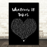 Lifehouse Whatever It Takes Black Heart Song Lyric Quote Print