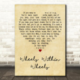 Rory Gallagher Wheels Within Wheels Vintage Heart Decorative Wall Art Gift Song Lyric Print