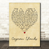 Kings of Convenience Cayman Islands Vintage Heart Decorative Wall Art Gift Song Lyric Print