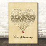 Wild Mountain Thyme The Silencers Vintage Heart Decorative Wall Art Gift Song Lyric Print