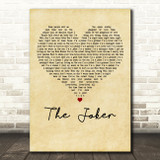 The Steve Miller Band The Joker Vintage Heart Decorative Wall Art Gift Song Lyric Print