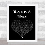 Morten Harket There Is A Place Black Heart Song Lyric Quote Print