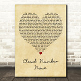 Bryan Adams Cloud Number Nine Vintage Heart Decorative Wall Art Gift Song Lyric Print