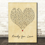 Bad Company Ready for Love Vintage Heart Decorative Wall Art Gift Song Lyric Print