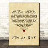 The Waterboys Strange Boat Vintage Heart Decorative Wall Art Gift Song Lyric Print