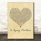Tremonti A Dying Machine Vintage Heart Decorative Wall Art Gift Song Lyric Print