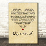 Gerry Cinnamon Discoland Vintage Heart Decorative Wall Art Gift Song Lyric Print