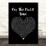 Rod Stewart For The First Time Black Heart Song Lyric Quote Print