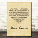 John Legend Slow Dance Vintage Heart Decorative Wall Art Gift Song Lyric Print