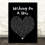 Rose Royce Wishing On A Star Black Heart Song Lyric Quote Print