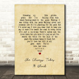 Gregory Alan Isakov She Always Takes It Black Vintage Heart Song Lyric Print