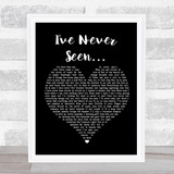RZA feat. Xavier Naidoo I've Never Seen Black Heart Song Lyric Quote Print