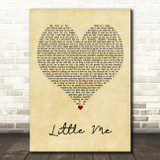 Little Mix Little Me Vintage Heart Decorative Wall Art Gift Song Lyric Print