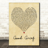 Bastille Good Grief Vintage Heart Decorative Wall Art Gift Song Lyric Print