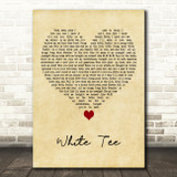 Lil Peep White Tee Vintage Heart Decorative Wall Art Gift Song Lyric Print