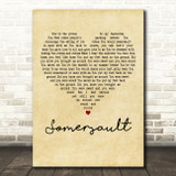 Zero 7 Somersault Vintage Heart Decorative Wall Art Gift Song Lyric Print