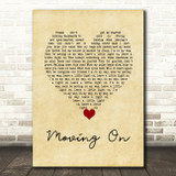 James Moving On Vintage Heart Decorative Wall Art Gift Song Lyric Print