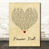 Lauv Never Not Vintage Heart Decorative Wall Art Gift Song Lyric Print
