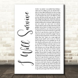 Gloria Gaynor I Will Survive White Script Decorative Wall Art Gift Song Lyric Print