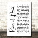 Mad Season River of Deceit White Script Decorative Wall Art Gift Song Lyric Print