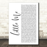 Little Mix Little Me White Script Decorative Wall Art Gift Song Lyric Print