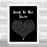 This Mortal Coil Song To The Siren Black Heart Song Lyric Quote Print
