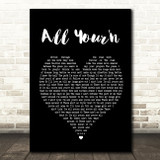 Tyler Childers All Your'n Black Heart Song Lyric Quote Print