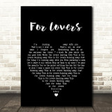Wolfman ft Peter Doherty For Lovers Black Heart Song Lyric Quote Print