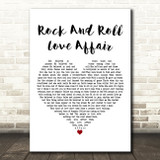 Prince Rock And Roll Love Affair White Heart Decorative Wall Art Gift Song Lyric Print