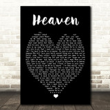 Heaven Bryan Adams Black Heart Quote Song Lyric Print