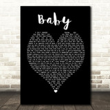 Ashanti Baby Black Heart Song Lyric Quote Print