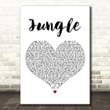 A Boogie Wit Da Hoodie Jungle White Heart Decorative Wall Art Gift Song Lyric Print