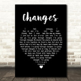 Black Sabbath Changes Black Heart Song Lyric Quote Print
