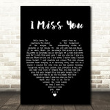 Blink-182 I Miss You Black Heart Song Lyric Quote Print