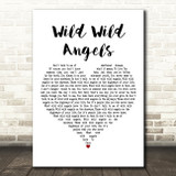 Smokie Wild Wild Angels White Heart Decorative Wall Art Gift Song Lyric Print