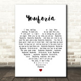 Mac Miller Youforia White Heart Decorative Wall Art Gift Song Lyric Print