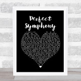 Ed Sheeran & Andrea Bocelli Perfect Symphony Black Heart Song Lyric Quote Print