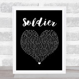 Gavin DeGraw Soldier Black Heart Song Lyric Quote Print