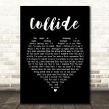 Howie Day Collide Black Heart Song Lyric Quote Print