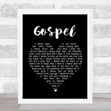 John Moreland Gospel Black Heart Song Lyric Quote Print