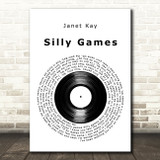 Janet Kay Silly Games Vinyl Record Decorative Wall Art Gift Song Lyric Print