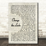 Tom Petty and the Heartbreakers Change the Locks Vintage Script Wall Art Gift Song Lyric Print