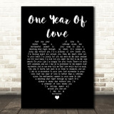 Queen One Year Of Love Black Heart Song Lyric Quote Print